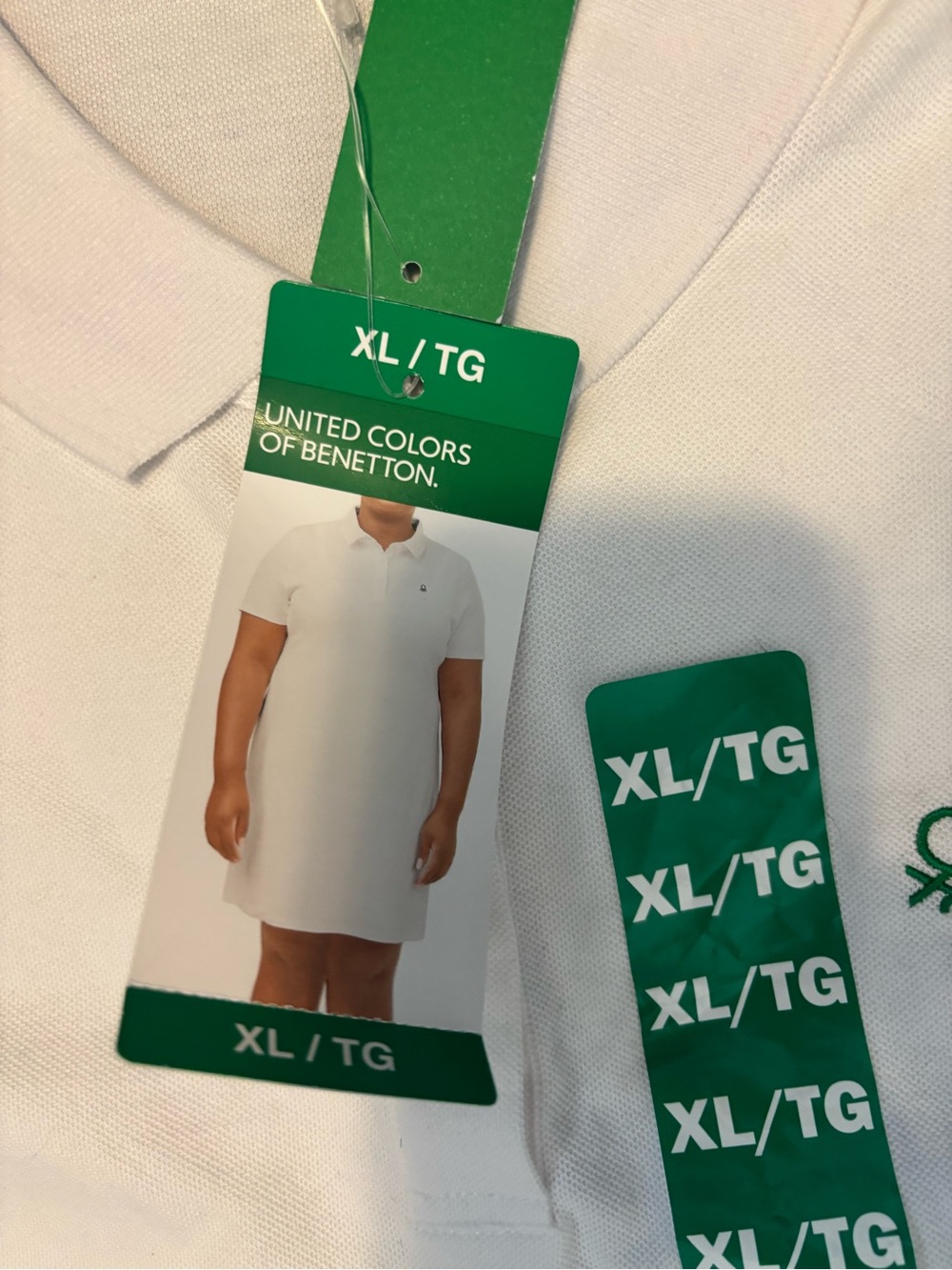 United Colors Of Benetton White Polo Dress